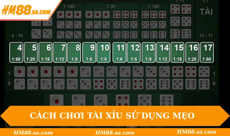 Cách Chơi Tài Xỉu - HM88 Cập Nhật Mới Cho Tân Binh 2025 3 Cách chơi Tài Xỉu sử dụng mẹo để thắng game