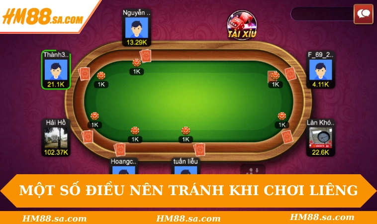 Cách Chơi Liêng - HM88 Hướng Dẫn Thủ Thuật Đánh Nhanh Thắng 3 Một số điều nên tránh trong cách chơi Liêng